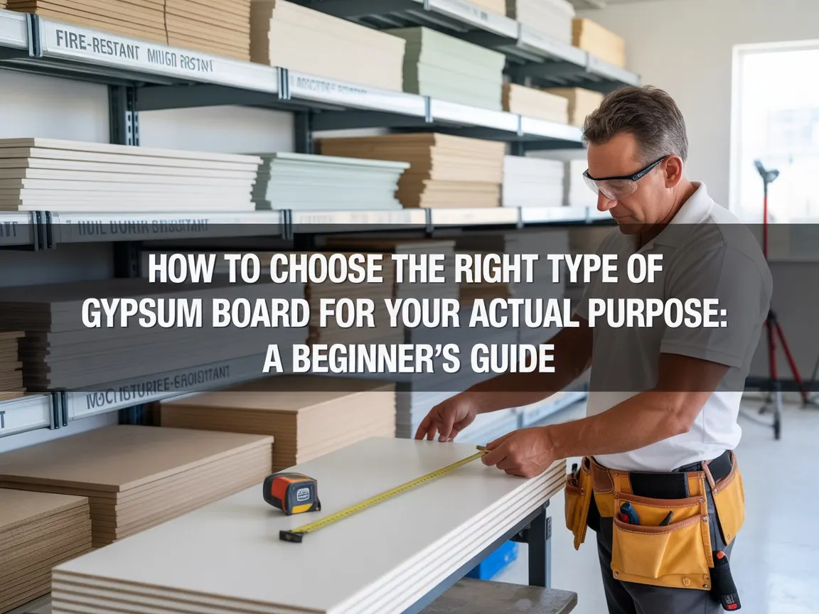 How to Choose the Right Type of Gypsum Board for Your Needs: A Beginner’s Guide